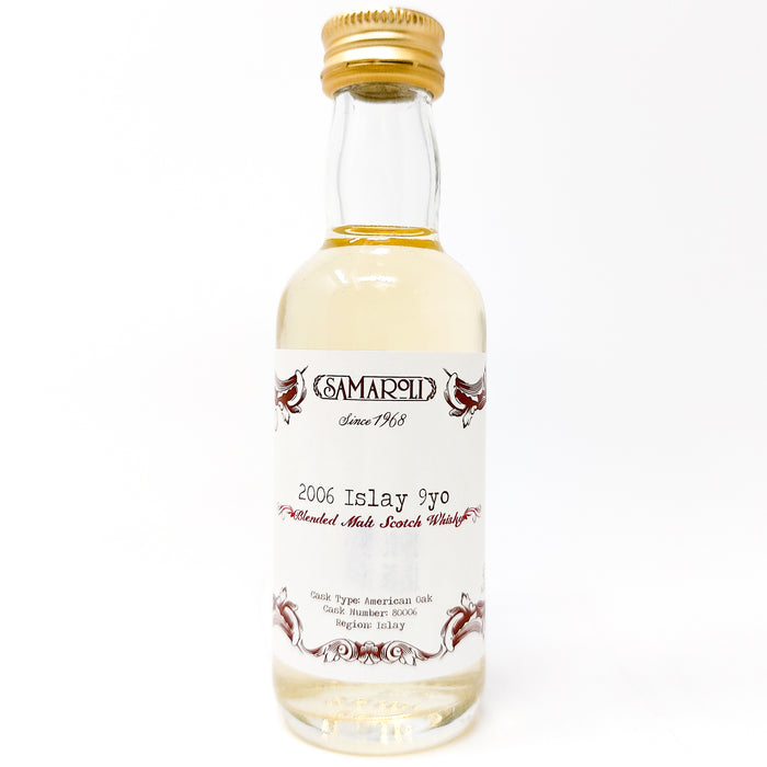 Undisclosed Islay 2006 9 Year Old Single Cask #80006 Samaroli Blended Malt Scotch Whisky, Miniature, 5cl, 43% ABV
