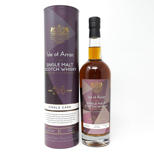 Isle of Arran 1997 24 Year Old Vintage Bottlers Single Malt Scotch Whisky, 70cl, 51.6% ABV - Old and Rare Whisky (6948682301503)