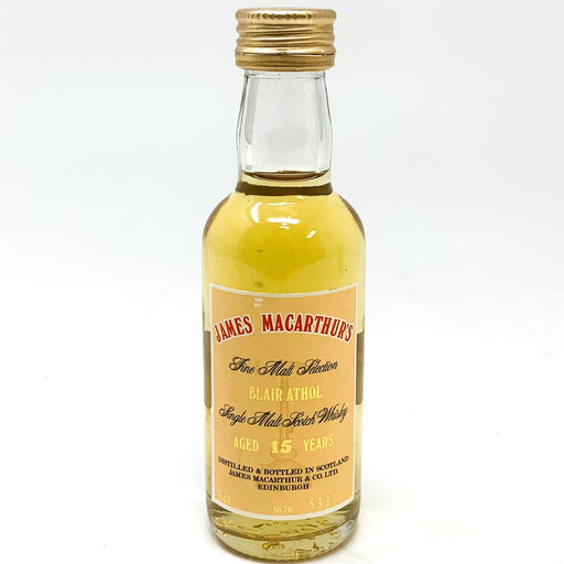 James Macarthur's 'Blair Athol' 15 Year Old Scotch Whisky, Miniature, 5cl, 53.1% ABV - Old and Rare Whisky (6663108296767)