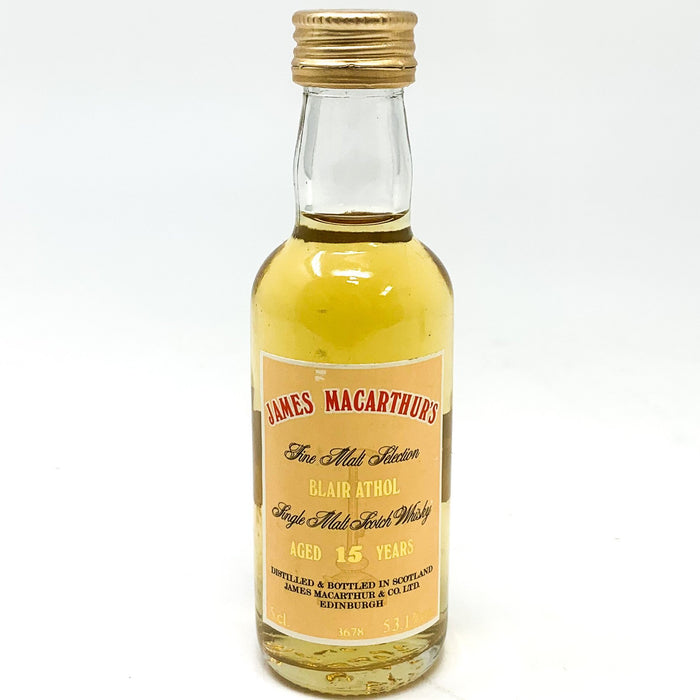 James Macarthur's 'Blair Athol' 15 Year Old Scotch Whisky, Miniature, 5cl, 53.1% ABV - Old and Rare Whisky (6663108296767)