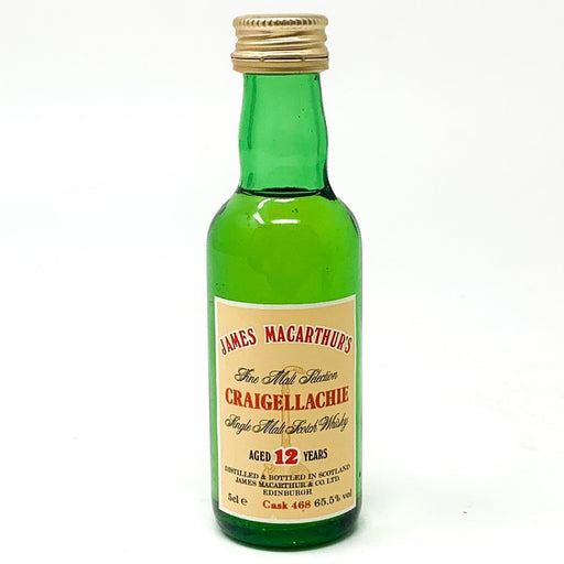 James Macarthur's 'Craigellachie' 12 Year Old Scotch Whisky, Miniature, 5cl, 65.5% ABV - Old and Rare Whisky (4934781042751)