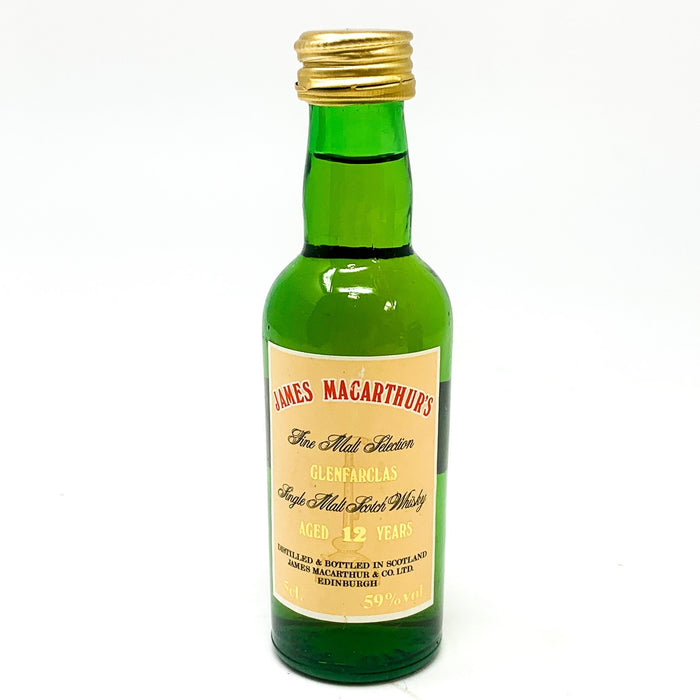 James Macarthur's 'Glenfarclas' 12 Year Old Scotch Whisky, Miniature, 5cl, 59% ABV - Old and Rare Whisky (6663121207359)