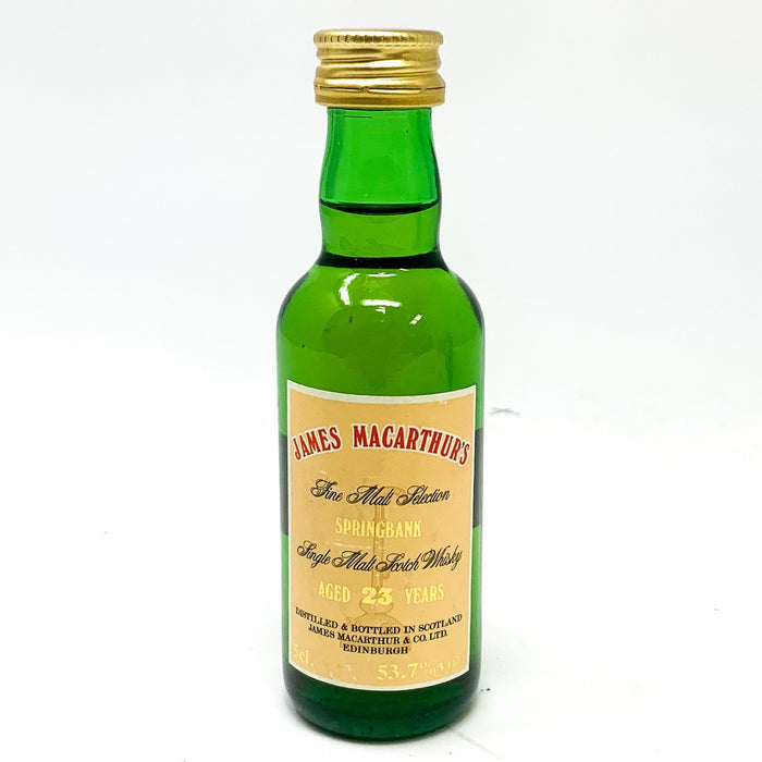 James Macarthur's 'Springbank' 23 Year Old Scotch Whisky, Miniature, 5cl, 53.7% ABV - Old and Rare Whisky (6663113277503)