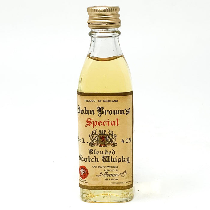 John Brown's Special Blended Scotch Whisky, Miniature, 5cl, 40% ABV - Old and Rare Whisky (4934810370111)