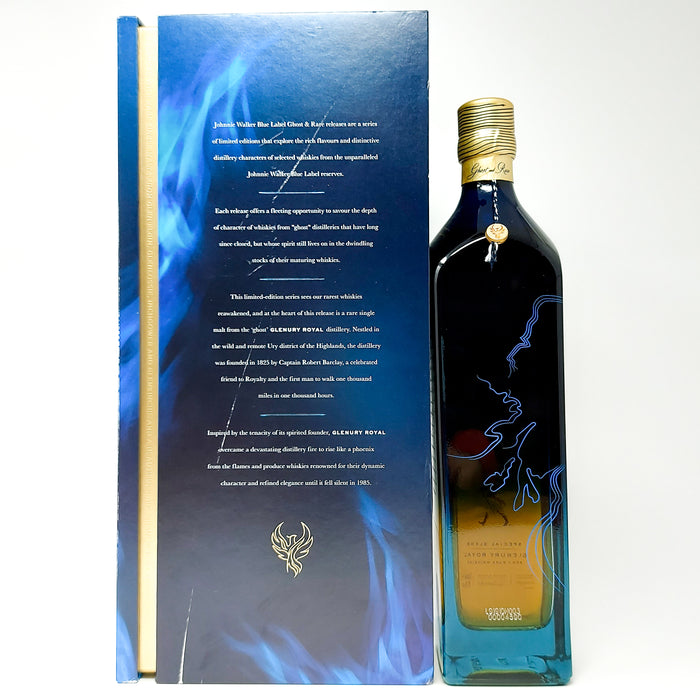 Johnnie Walker Blue Label Ghost and Rare 3rd Edition Glenury Royal Blended Scotch Whisky, 70cl, 43.8% ABV
