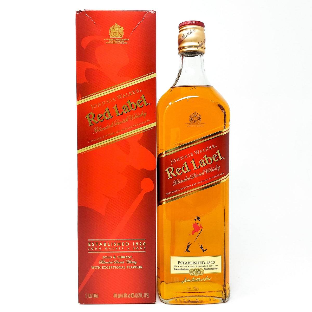 Red Labvel Johnnie Walker Red Label Blended Scotch Whisky 1L – UHIW