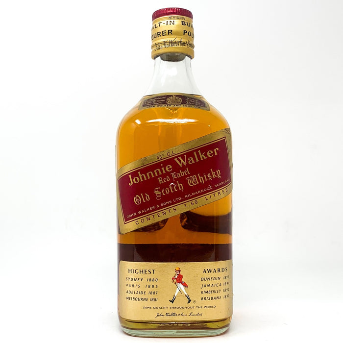 Johnnie Walker Red Label Scotch Whisky, 1.5L, 43% ABV - Old and Rare Whisky (520331427870)