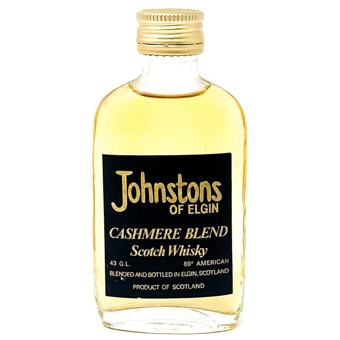 Johnstons of Elgin Cashmere Blend Scotch Whisky, Miniature, 4.3cl, 43% ABV - Old and Rare Whisky (4818154160191)