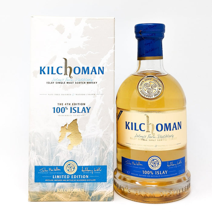 Kilchoman 100% Islay 4th Edition Single Malt Scotch Whisky, 70cl, 50% ABV - Old and Rare Whisky (1637231099967)