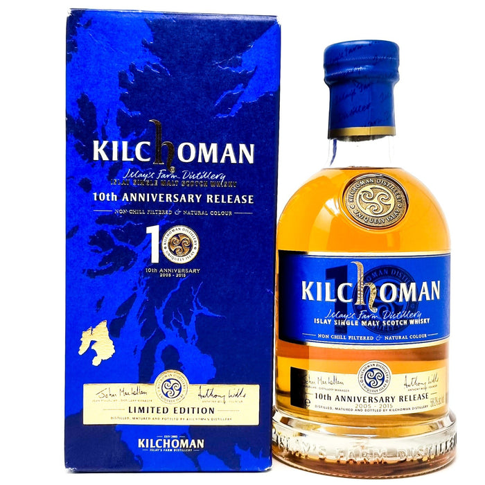 Kilchoman 10th Anniversary Release Single Malt Scotch Whisky 70cl, 58.2% ABV - Old and Rare Whisky (1637232476223)