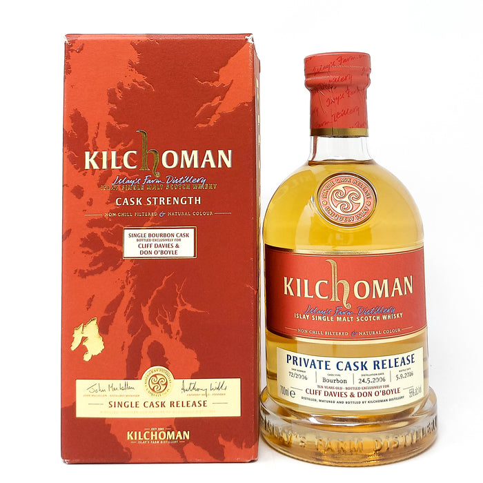 Kilchoman 2006 Single Cask Private Release Single Malt Scotch Whisky, 70cl, 55% ABV (6997080604735)