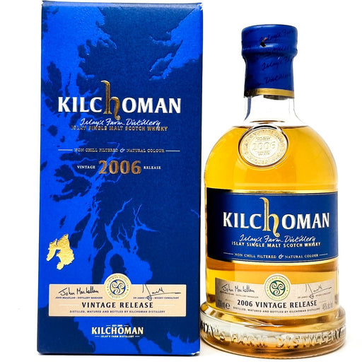 Kilchoman 2006 Vintaage Release Islay Single Malt Whisky 70cl, 46% ABV - Old and Rare Whisky (6802408374335)