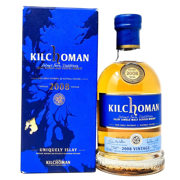 Kilchoman 2008 Vintage Islay Single Malt Whisky 70cl, 46% ABV - Old and Rare Whisky (6888314503231)