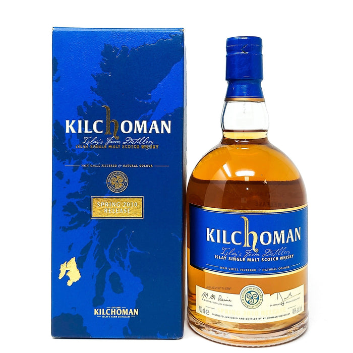 Kilchoman Spring 2010 Release Single Islay Malt Whisky 70cl, 46% ABV - Old and Rare Whisky (6937473155135)