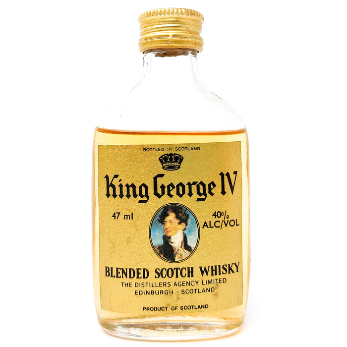 King George IV Old Blended Scotch Whisky, Miniature, 4.7cl, 40% ABV
