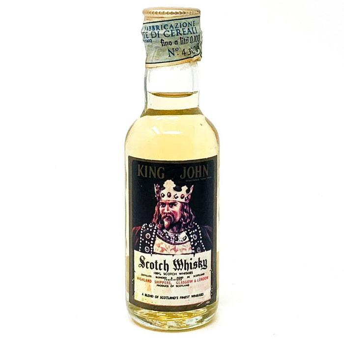 King John Scotch Whisky, Miniature, 5cl, 40% ABV - Old and Rare Whisky (4940773982271)