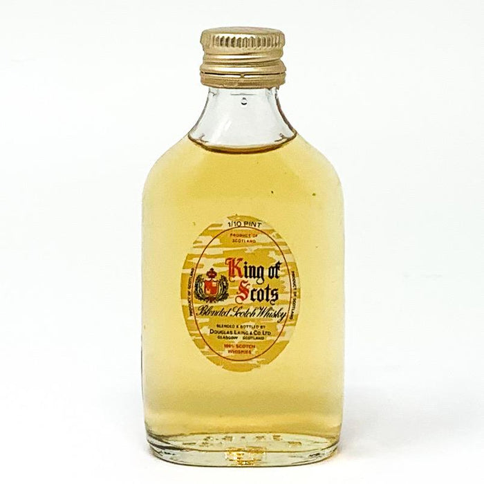 King of Scots Blended Scotch Whisky, Miniature, 5cl, 40% ABV - Old and Rare Whisky (4809417916479)