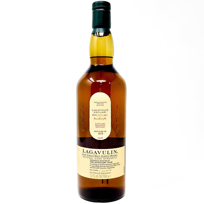 Lagavulin 2018 Natural Cask Strength Scotch Whisky, 70cl, 53.5% ABV (6700765872191)