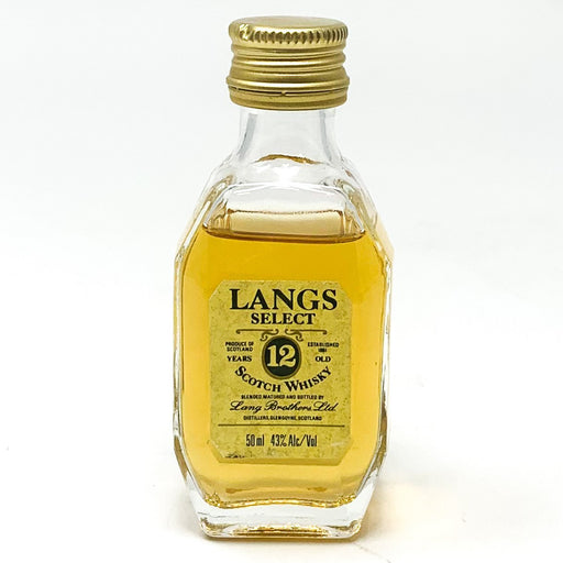 Langs Select 12 Year Old Scotch Whisky, Miniature, 5cl, 43% ABV - Old and Rare Whisky (6656710344767)