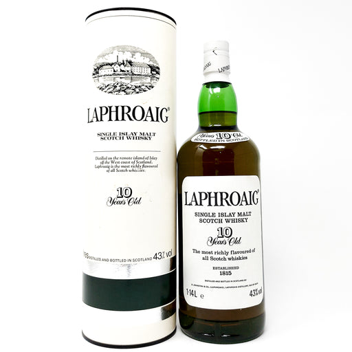 Laphroaig 10 Year Old Pre-Royal Warrant Single Malt Scotch Whisky, 1.14L, 40% ABV (7064180359231)