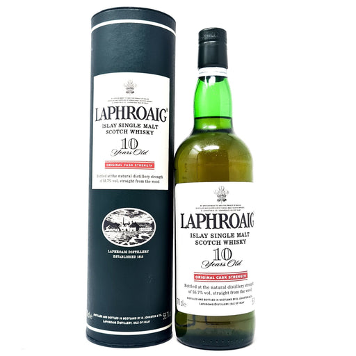 Laphroaig 10 Year Old Cask Strength Scotch Whisky, 70cl, 55.7% ABV - Old and Rare Whisky (4954293960767)