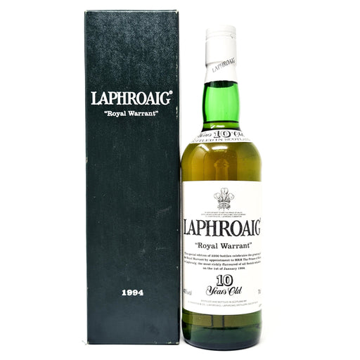 Laphroaig 10 Year Old Pre Royal Warrant Scotch Whisky, 70cl, 40% ABV - Old and Rare Whisky (1561585319999)