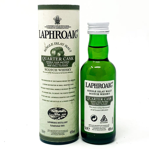 Laphroaig Quarter Cask Scotch Whisky, Miniature, 5cl, 48% ABV - Old and Rare Whisky (6640756949055)