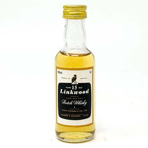 Linkwood 15 Year Old Scotch Whisky, Miniature, 5cl, 40% ABV - Old and Rare Whisky (4955814428735)