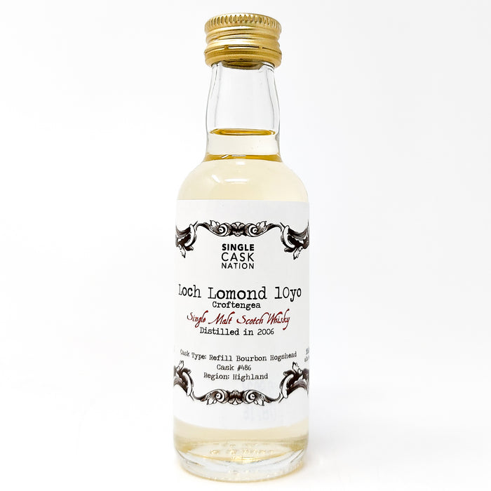 Loch Lomond 2006 10 Year Old Single Cask Nation #486 Malt Scotch Whisky, Miniature, 5cl, 56.6% ABV