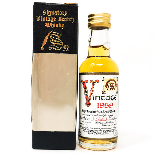 Lochside 1959 31 Year Old Signatory Vintage Scotch Whisky, Miniature, 5cl, 57.9% ABV - Old and Rare Whisky (6850180350015)