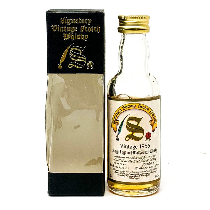 Lochside 1966 22 Year Old Signatory Vintage Scotch Whisky, Miniature, 5cl, 43% ABV - Old and Rare Whisky (4926797414463)