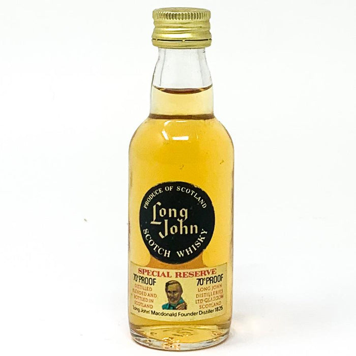 Long John Special Reserve Scotch Whisky, Miniature, 5cl, 40% ABV - Old and Rare Whisky (4809286484031)
