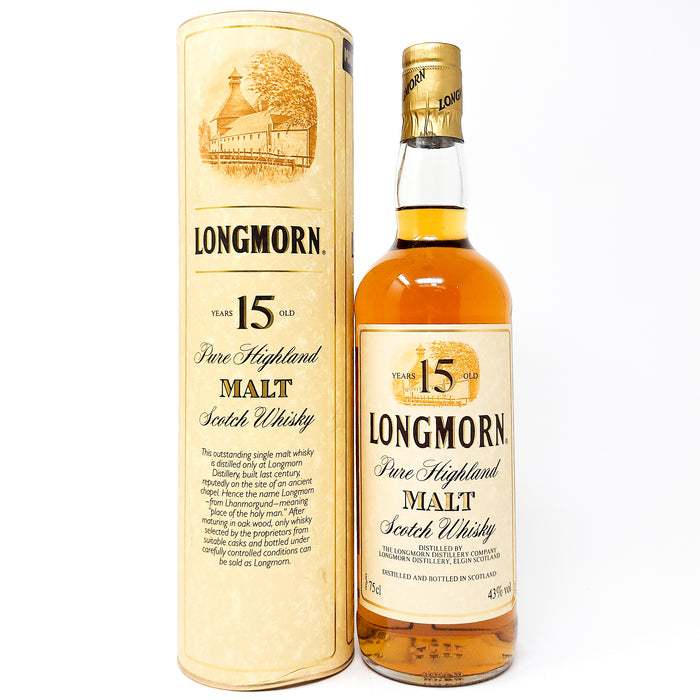 Longmorn 15 Year Old 1980s Pure Malt Scotch Whisky, 75cl, 43% ABV