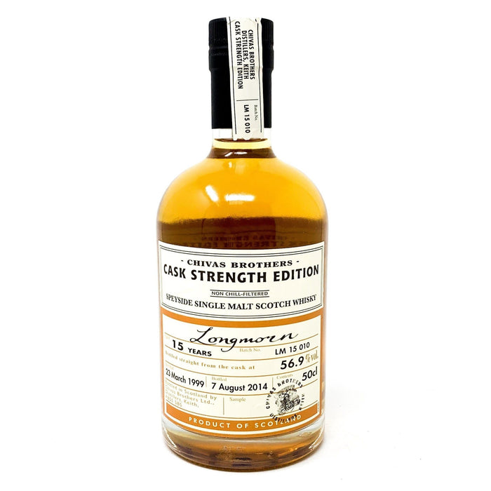 Longmorn 15 Year Old Chivas Brothers Cask Strength Edition 50cl, 56.9% ABV - Old and Rare Whisky (1935745384511)