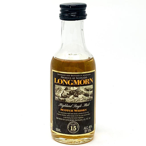 Longmorn 15 Year Old Scotch Whisky, Miniature, 5cl, 45% ABV - Old and Rare Whisky (4958568579135)