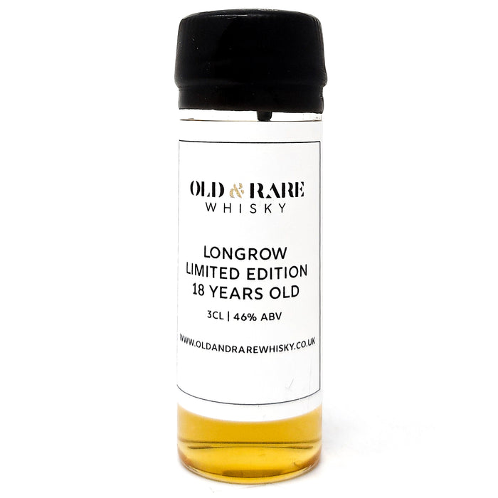 Longrow 18 Year Old Limited Edition Single Malt Scotch Whisky 3cl Sample, 40% ABV (7022851063871)