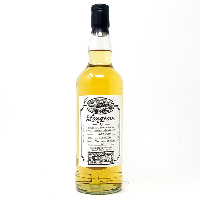Longrow 9 Year Old Bourbon Barrel 2002 Scotch Whisky, 70cl, 59.3% ABV - Old and Rare Whisky (4731657551935)