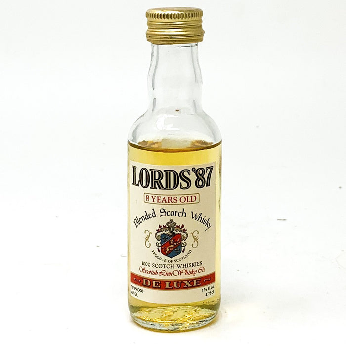 Lords 87 8 Year Old Blended Scotch Whisky, Miniature, 4.75cl, 40% ABV - Old and Rare Whisky (4932614619199)