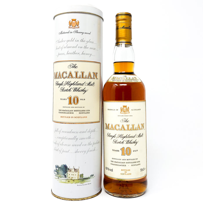 Macallan 10 Year Old 1990s Single Malt Scotch Whisky, 70cl, 40% ABV