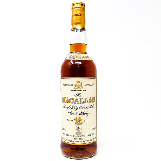 Macallan 12 Year Old A Century for the North of Scotland Cricket Association Single Malt Scotch Whisky, 70cl, 40% ABV (7042829287487)