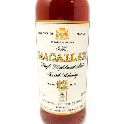 Macallan 12 Year Old A Century for the North of Scotland Cricket Association Single Malt Scotch Whisky, 70cl, 40% ABV (7042829287487)