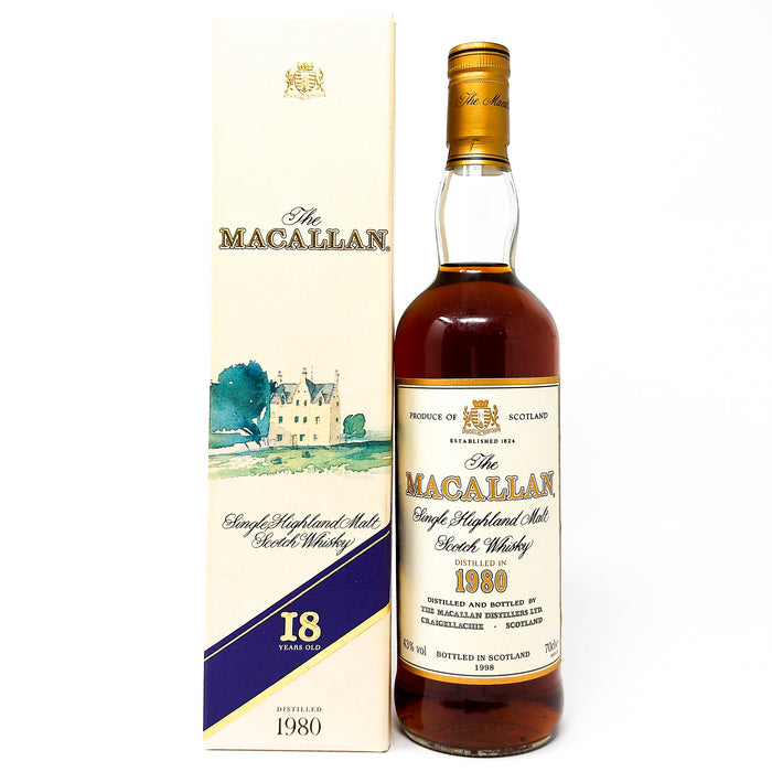 Macallan 1980 18 Year Old Single Malt Scotch Whisky, 70cl, 43% ABV
