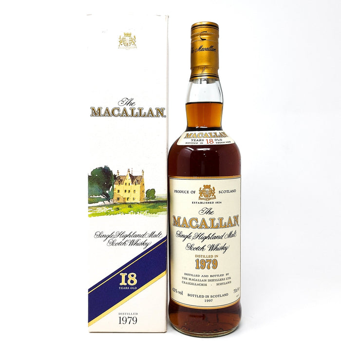 Macallan 18 Year Old 1979 Single Malt Scotch Whisky, 70cl, 43% ABV - Old and Rare Whisky (6938877034559)