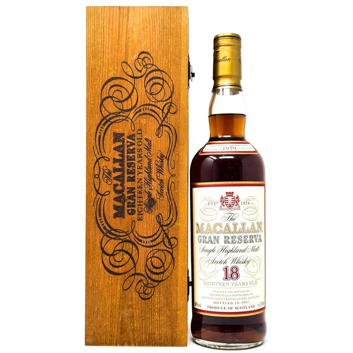 Macallan 18 Year Old Gran Reserva 1979 Scotch Whisky, 75cl, 40% ABV - Old and Rare Whisky (1703992918079)