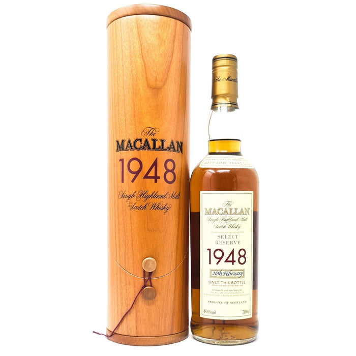 Macallan 1948 Select Reserve 51 Year Old Scotch Whisky, 70cl, 46.6% ABV - Old and Rare Whisky (4764667052095)