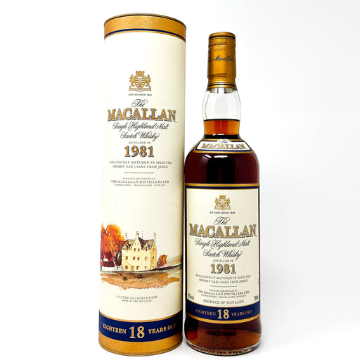 Macallan 1981 18 Year Old Single Malt Scotch Whisky, 70cl, 43% ABV (7056985423935)