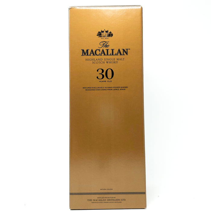 Macallan 30 Year Old Sherry Oak 2018 Release (1640490663999)