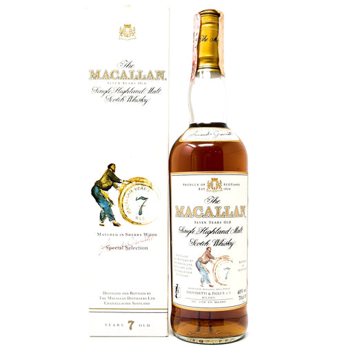 Macallan 7 Year Old Armando Giovinetti Special Selection Single Malt Scotch Whisky, 3cl Sample, 40% ABV (7022850310207)
