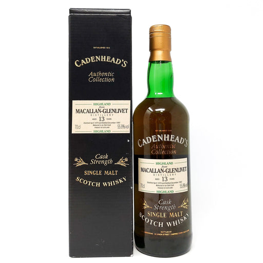 Macallan-Glenlivet 1979 13 Year Old Cadenhead's Cask Strength Single Malt Scotch Whisky, 70cl, 55.8% ABV - Old and Rare Whisky (6987777179711)