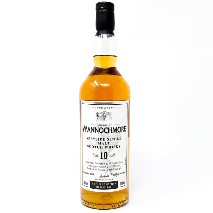 Mannochmore 10 Year Old Manager's Dram Single Malt Scotch Whisky, 70cl, 58% ABV (4750372536383)